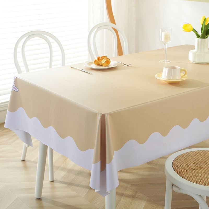 XX0398 Tablecloth ins style waterproof, oil-proof, scalding-proof, washable tablecloth, fresh and clean student dormitory desk cloth, coffee table clo