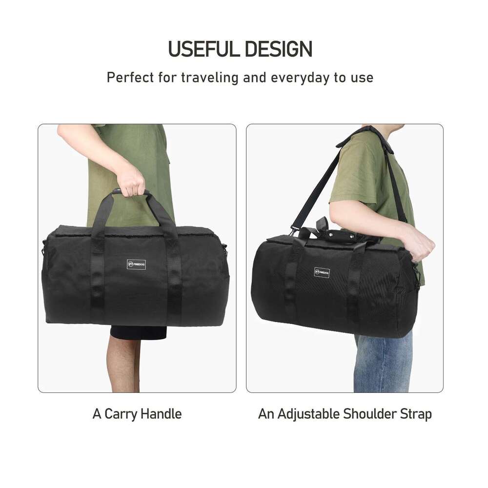 FIREDOG Smell Proof with Lock Large Capacity Travel Organizer Storage Duffle Bag