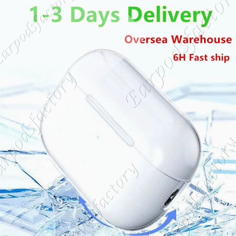 USA Stock For Airpods pro 2 3 4 airpodmax earphones airpodspro maxs Accessories airpods 4 Silicone Cute Protective Headphone Cover airpod pro 2nd TPU Shockproof Case