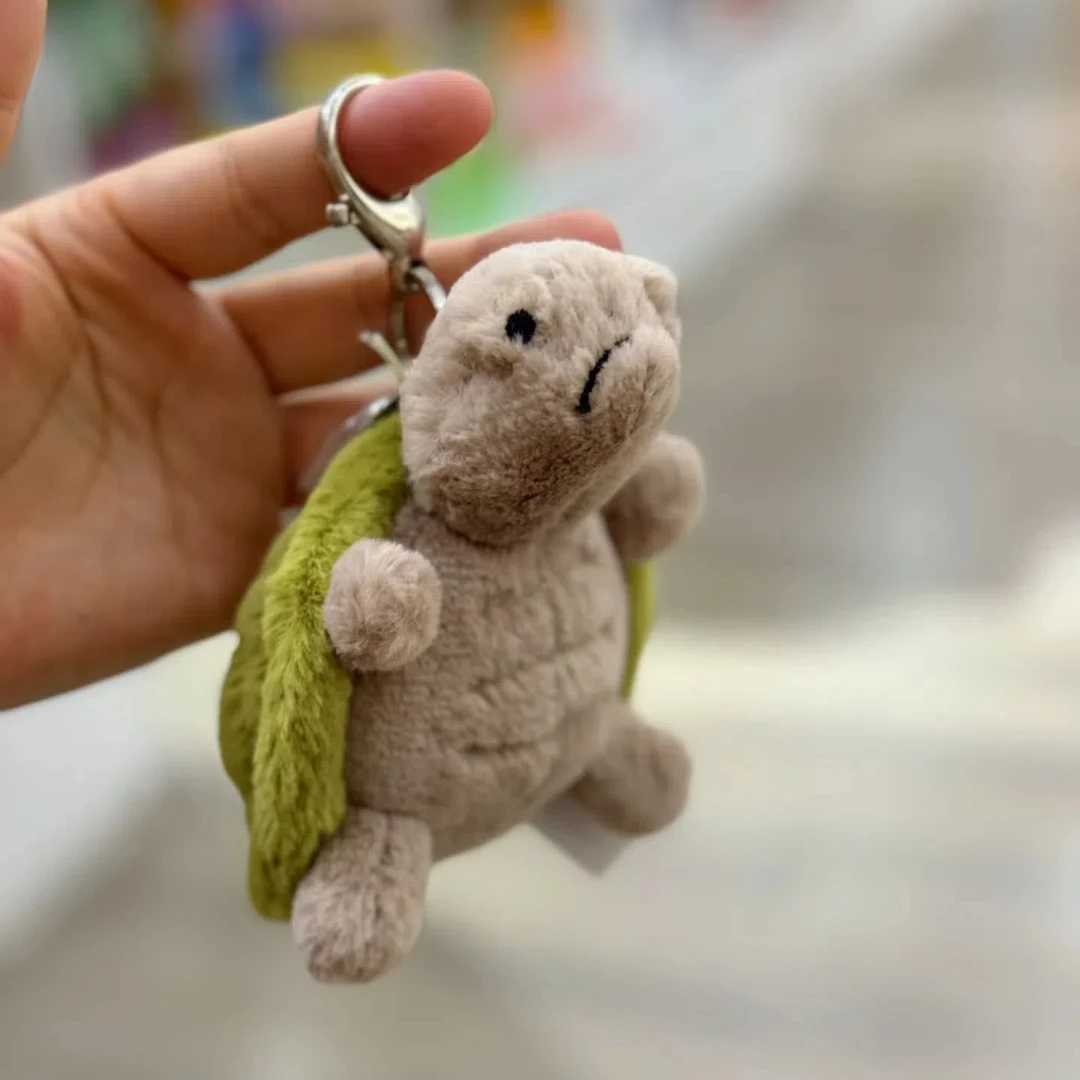New Mr. Timmy Turtle Pendant Keychain Cute Girl Bag Pendant Plush Toy Keyring Turtle Plush Toy KAWaii Holiday GiftT250504