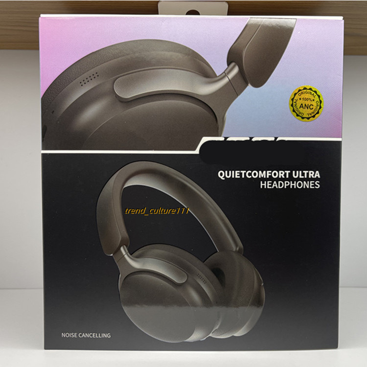 QC65 ANC noise cancelling earphones QC Ultra wireless Bluetooth headset comfortable earmuffs with leather bag