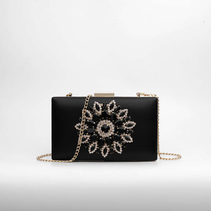 Dinner Bag Diamond Dinner Handheld Fashion Dress Evening Party One Shoulder Crossbody Chain Small Bag KQ