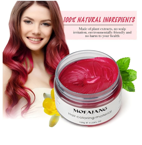 8 colors Mofajang Hair Wax Coloring 120g hair styling Mofajang Pomade Strong style restoring Pomade wax big skeleton slicked Hair Cream