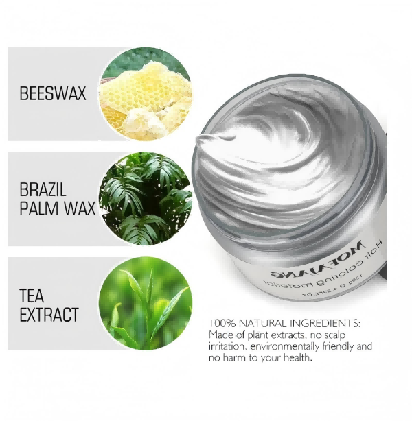 8 colors Mofajang Hair Wax Coloring 120g hair styling Mofajang Pomade Strong style restoring Pomade wax big skeleton slicked Hair Cream