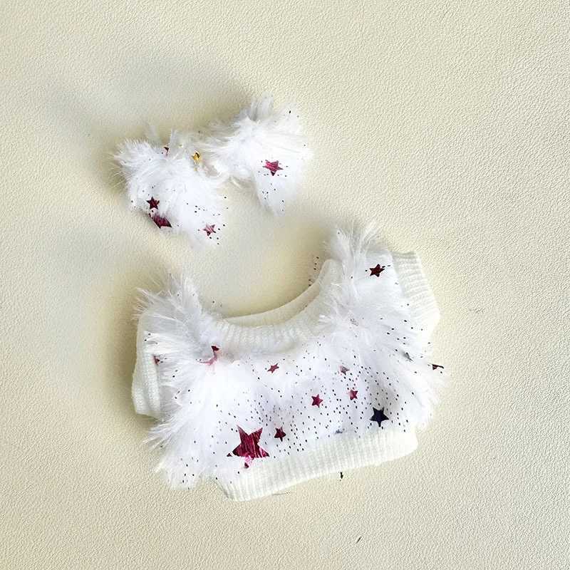15cm/17cm Labubu I II Idol Dolls Sitting Par Accessories DIY Kid Gift Korea K Exo Clothing Plush DollS Clothes Free shipping