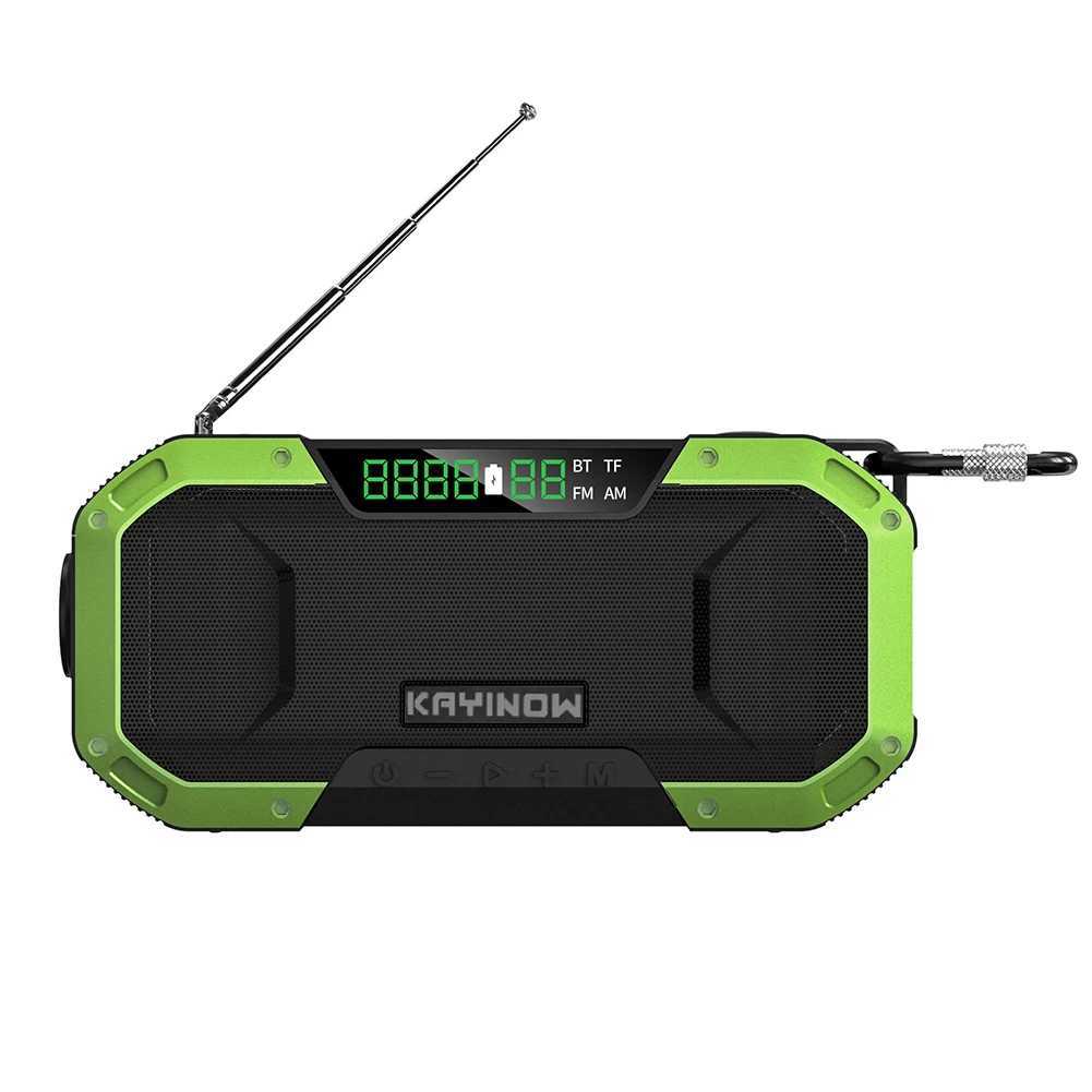 Multifunctional Radio Speaker Hand Crank Solar Crank Dynamo Powered AM/FM Weather Radio with 5000 mAh Power Bank X250505 - view 7