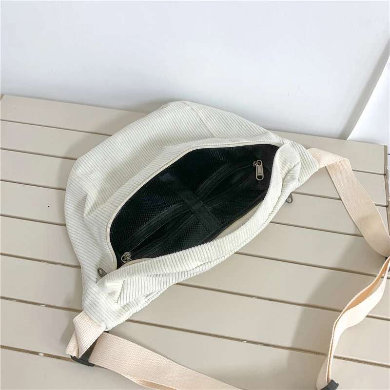 ddmy Casual Fashion Corduroy Lady Waist packs Phone Pack Large capacity Unisex Crossbody Chest Bags Street Hip hop Belt Bag
