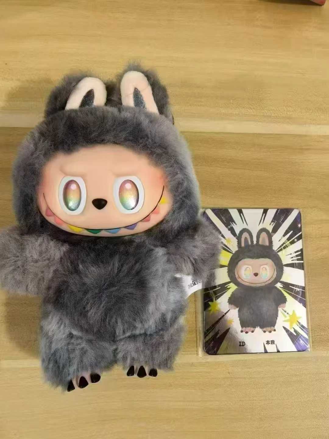 High quality replica again popular blind box with a sitting arons Labubu V1 V2 17cm doll toy market crying baby giftT250505