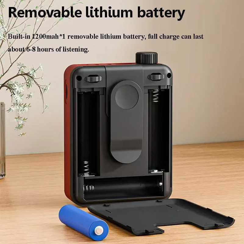 Mini digital FM radio high-definition display 76-108mhz wireless Bluetooth 5.3 speaker portable voice amplifier with TF card USB slot X2505051