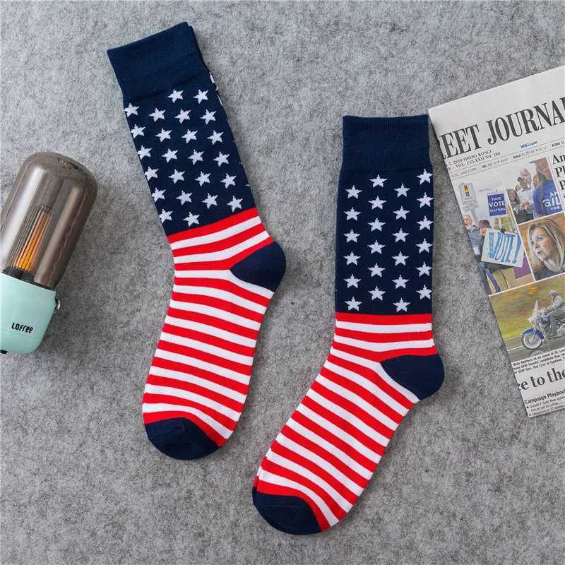 New American flag socks womens charm hip-hop socks fun street fashion cotton long tube socks party gifts Z250505-1