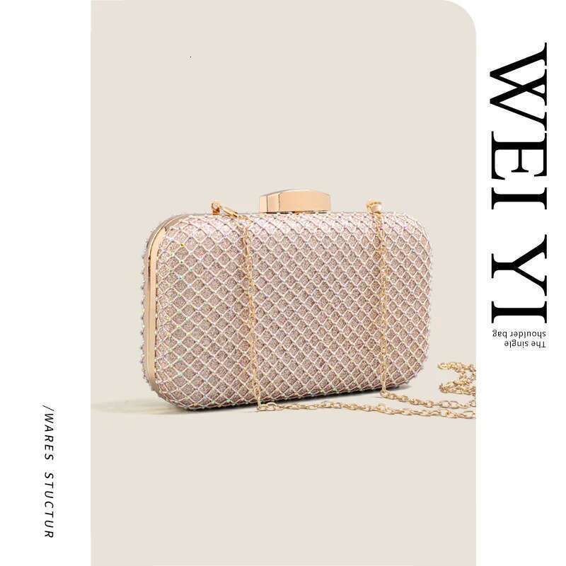 Trendy PU Leather Evening Clutch - High-End Shiny Handheld for Ladies' Banquet Parties with International Style Designer Bag