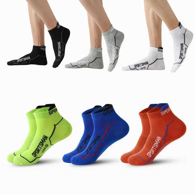 6 pairs of ankle socks mens mesh cotton sports running socks breathable pads low cut thin socks Z250505-1