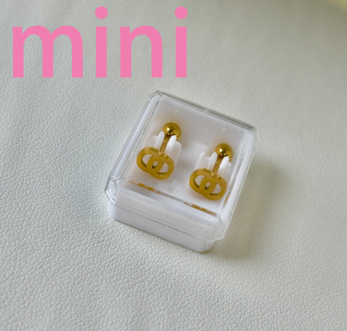 Women's Mini Stud Earrings - 18k Gold-Plated Stainless Steel Party Accessories