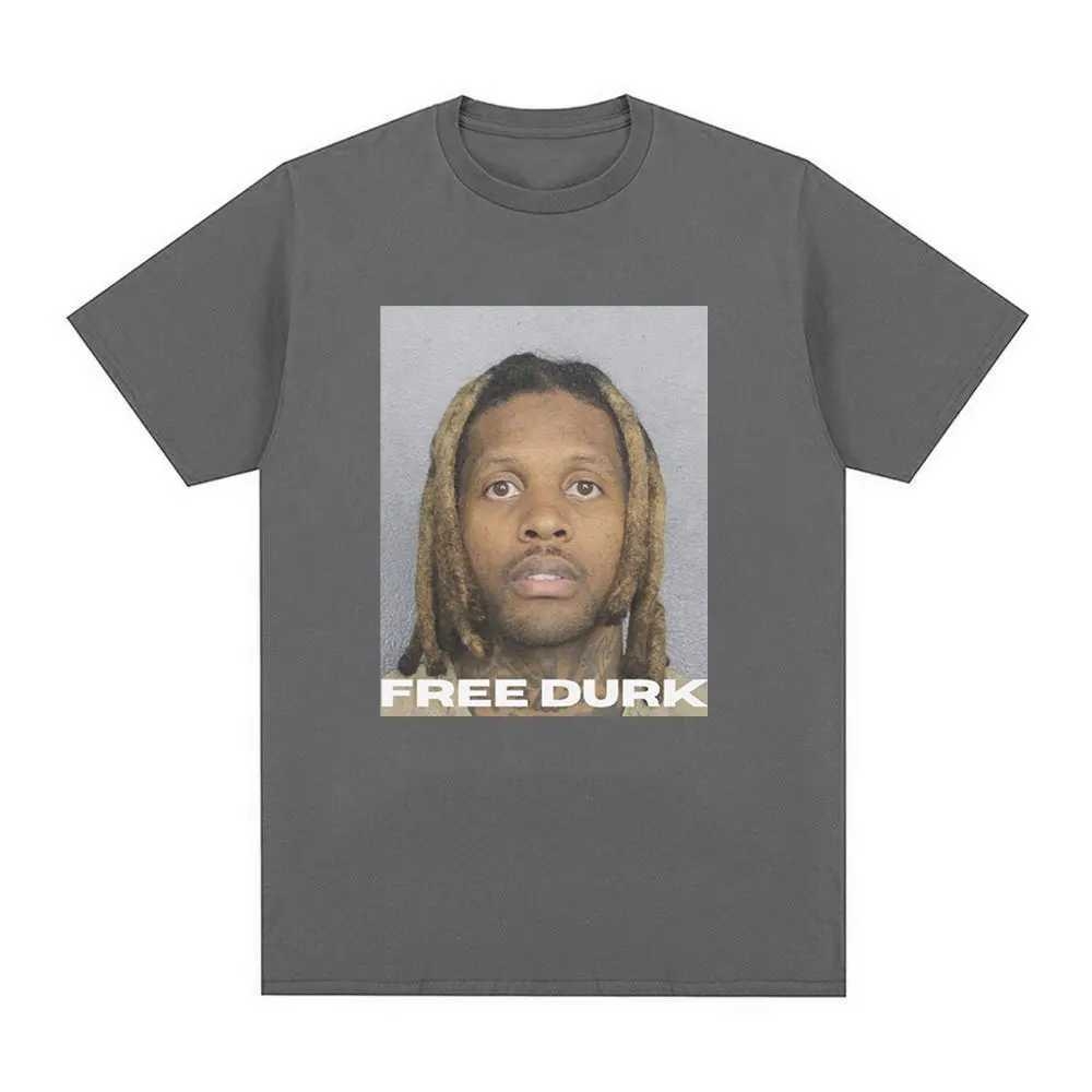 Free DURK T-shirt Lil Durk Graphic T-shirt Mens Clothing Fashion Retro T-shirt Casual Comfortable Cotton Oversized T-shirt W250505