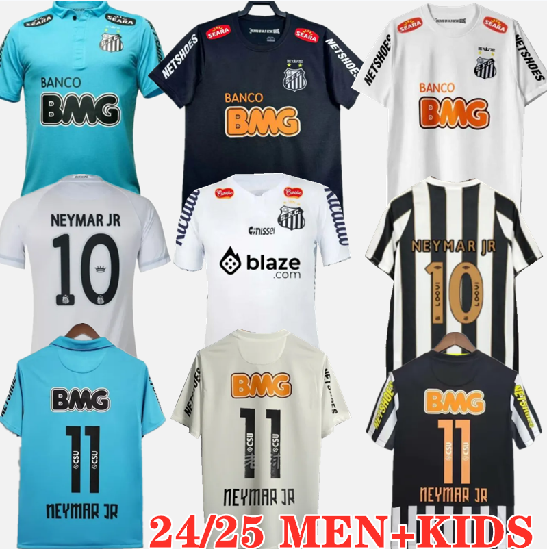 24/25 SANTOS retro Soccer Jerseys e11 12 13 PELENEYMAR JR 1970 vintage classic 2024 2025 football men and kids kit shirts jersey GUILHERME Football jerseys GIULIANO 00