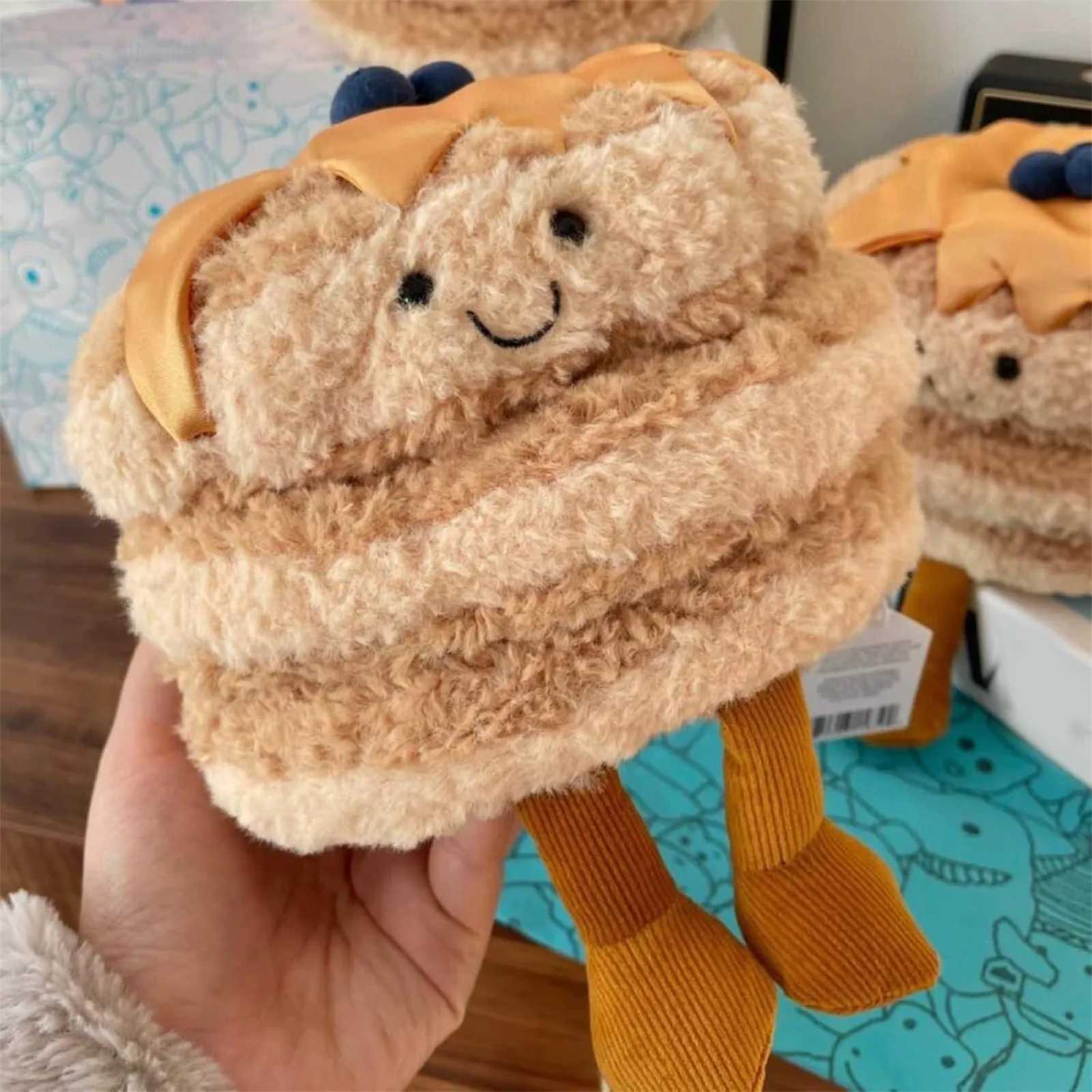 Jelly colored birthday cake doll toy decoration cute and interesting candy doll creative cartoon plush toy childrens birthday giftT250504
