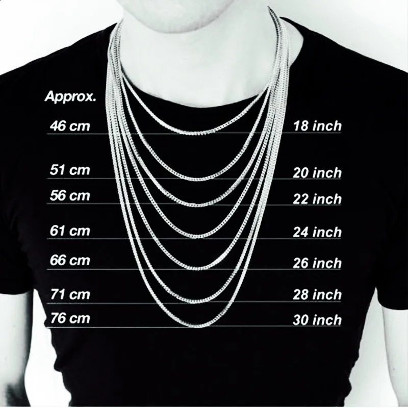 HNSP 3MM-15MM Stainless Steel Cuban Chain Necklace For Men Male Neck Jewelry Accessories 250427