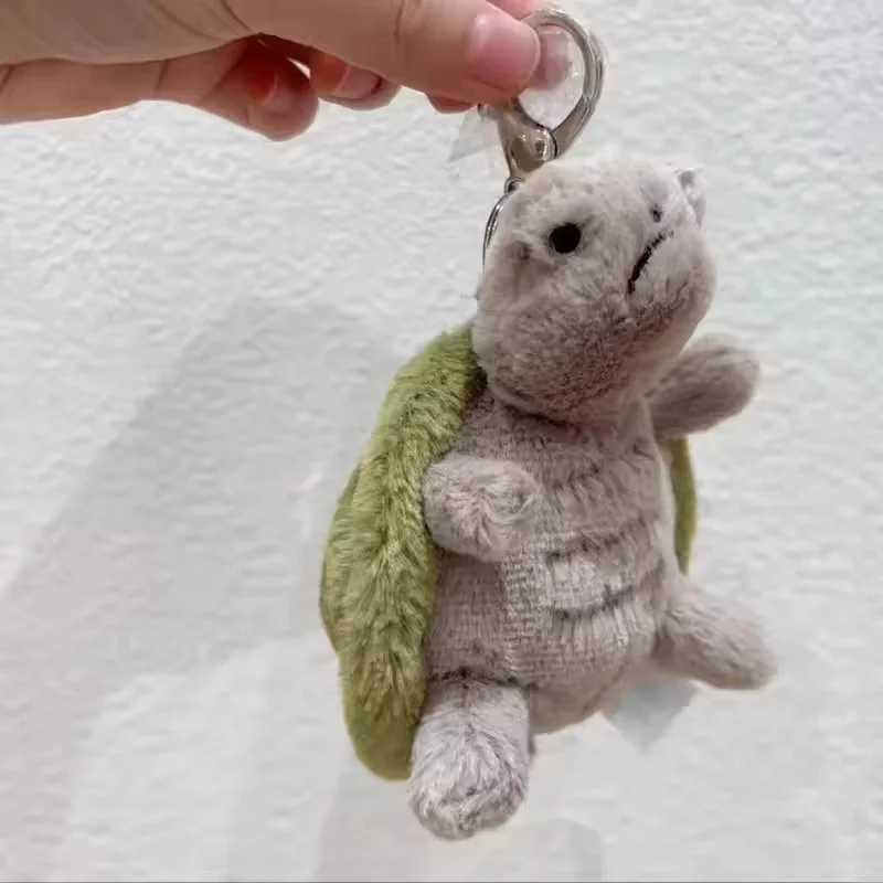 New Mr. Timmy Turtle Pendant Keychain Cute Girl Bag Pendant Plush Toy Keyring Turtle Plush Toy KAWaii Holiday GiftT250504