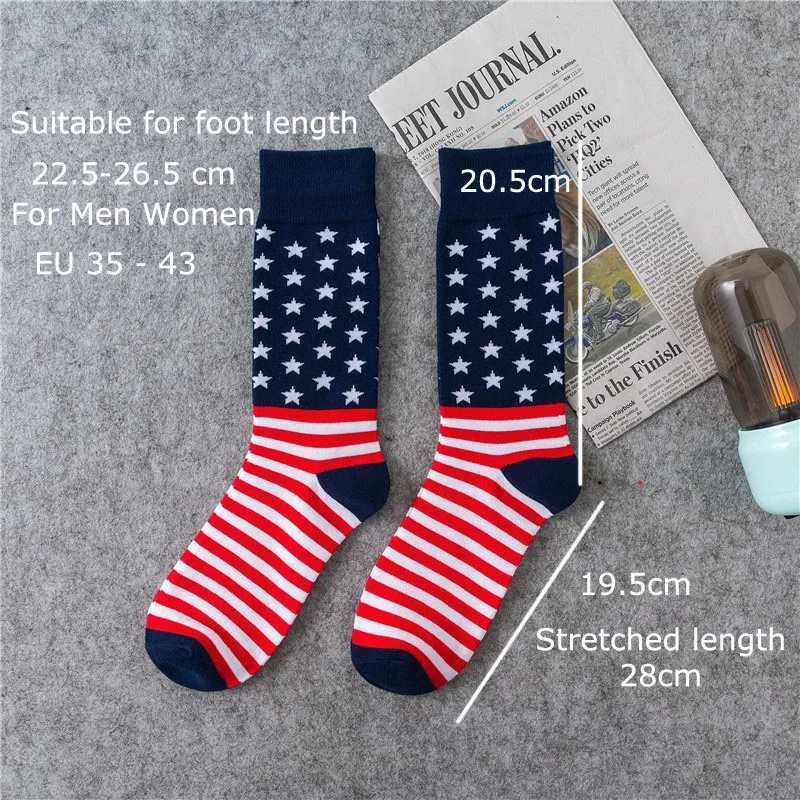 New American flag socks womens charm hip-hop socks fun street fashion cotton long tube socks party gifts Z250505-1