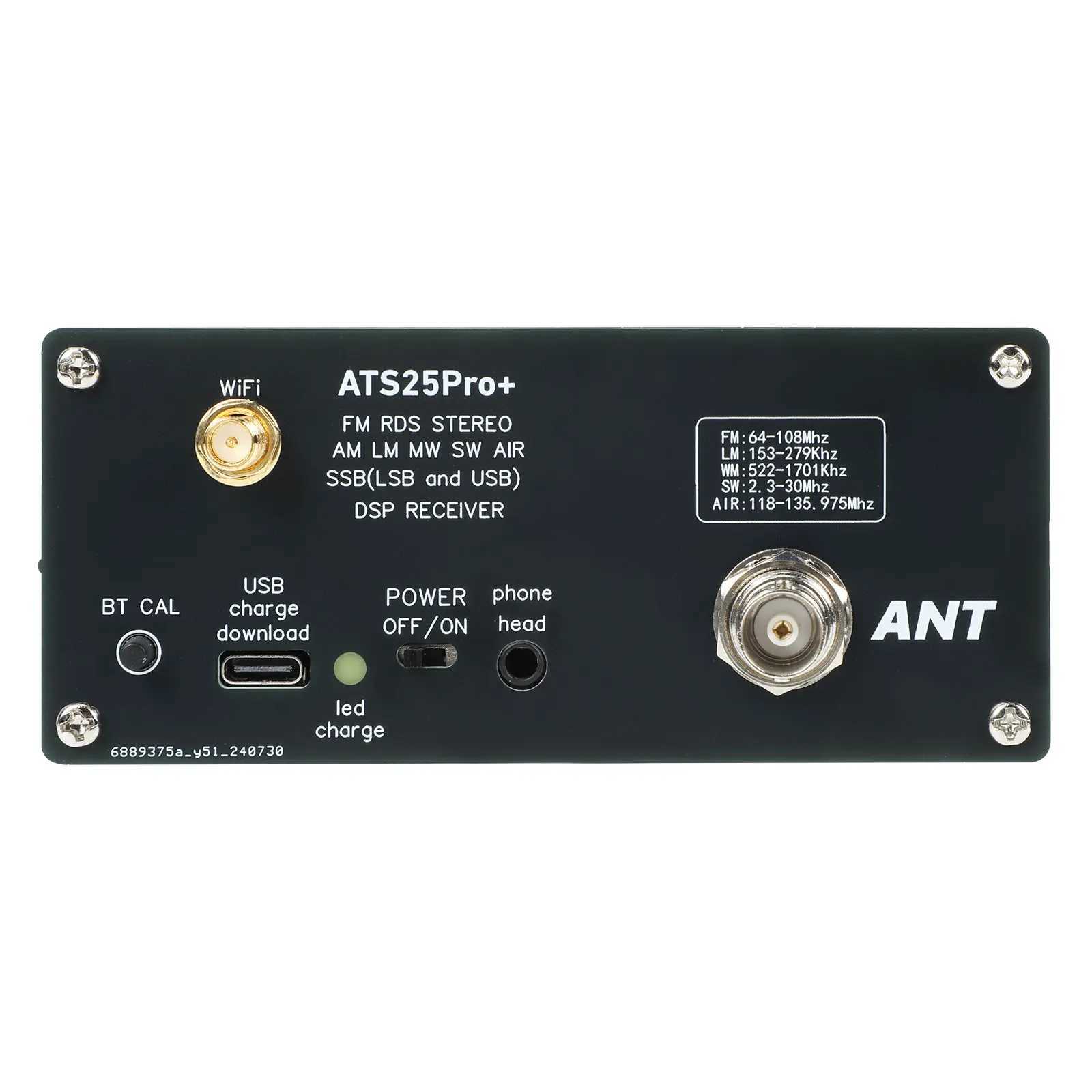 V4.2 ATS25 Pro+Air 118M-135.975MHz Bluetooth Full Band Radio Receiver FM SW SSB MW LW SI5351 Mixing Receiver Replacement ATS-25 X250505 - view 7