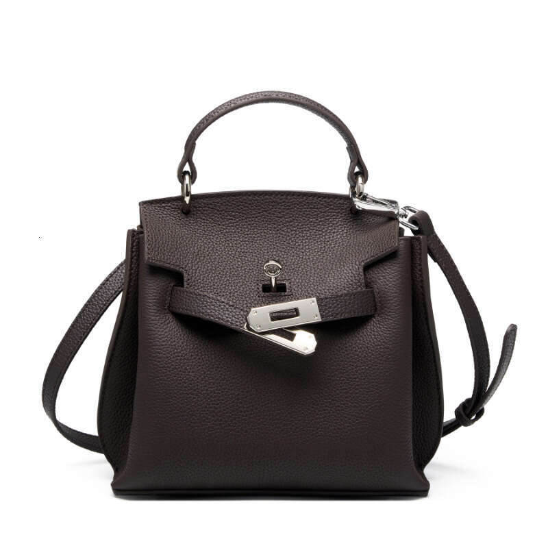 Kaili 2025 New Women's Fashionable And Versatile Top Layer Cowhide Bag, Single Shoulder Crossbody Leather Bag