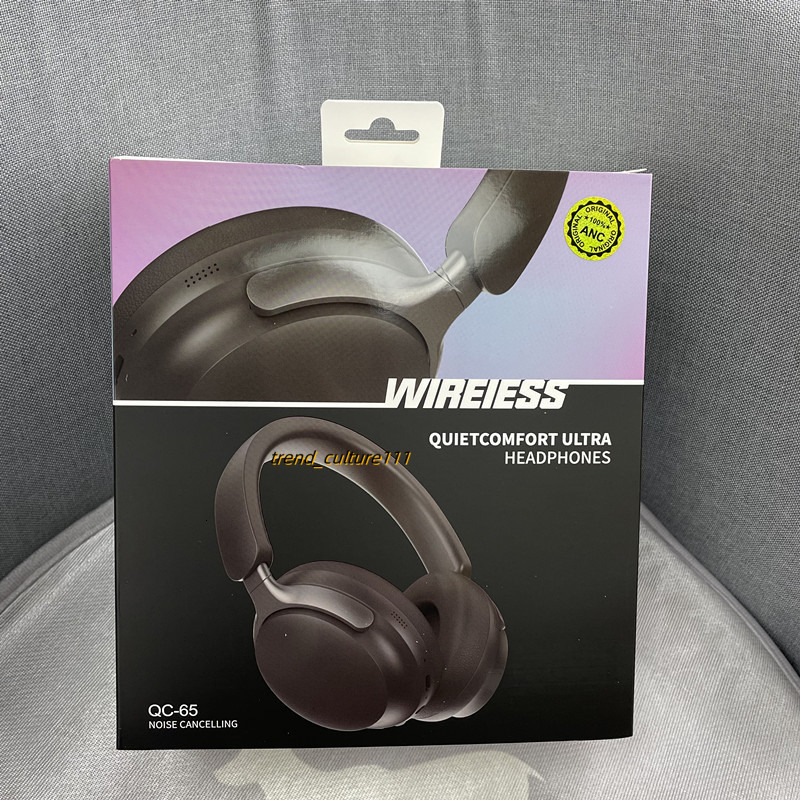QC65 ANC noise cancelling earphones QC Ultra wireless Bluetooth headset comfortable earmuffs with leather bag