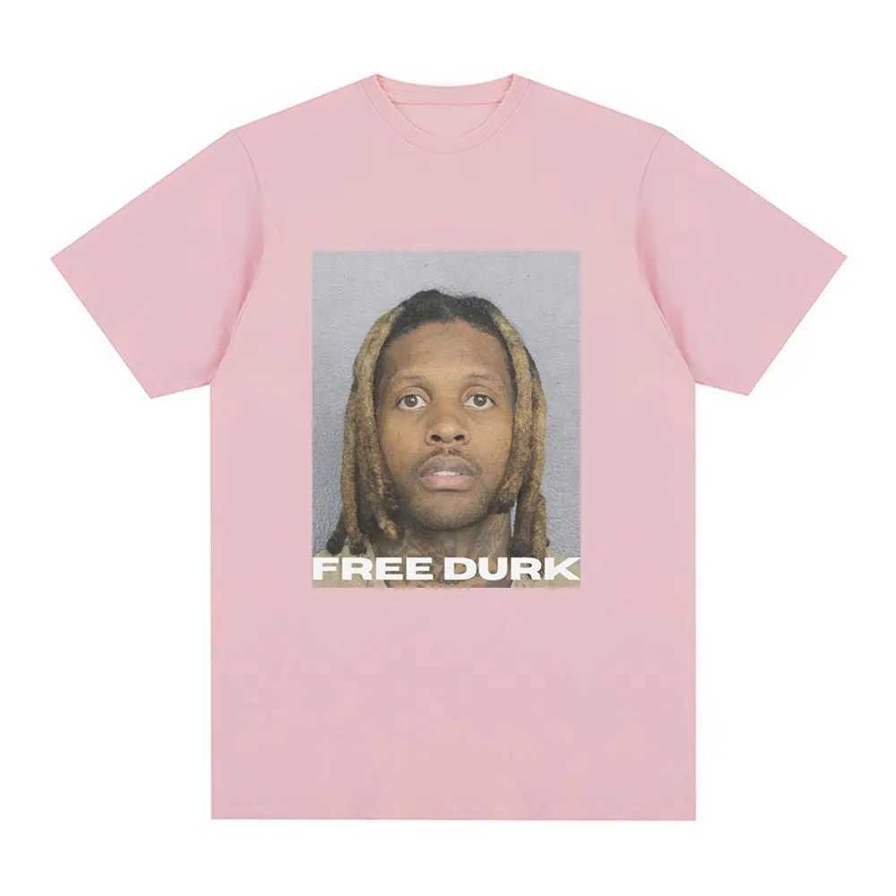 Free DURK T-shirt Lil Durk Graphic T-shirt Mens Clothing Fashion Retro T-shirt Casual Comfortable Cotton Oversized T-shirt W250505