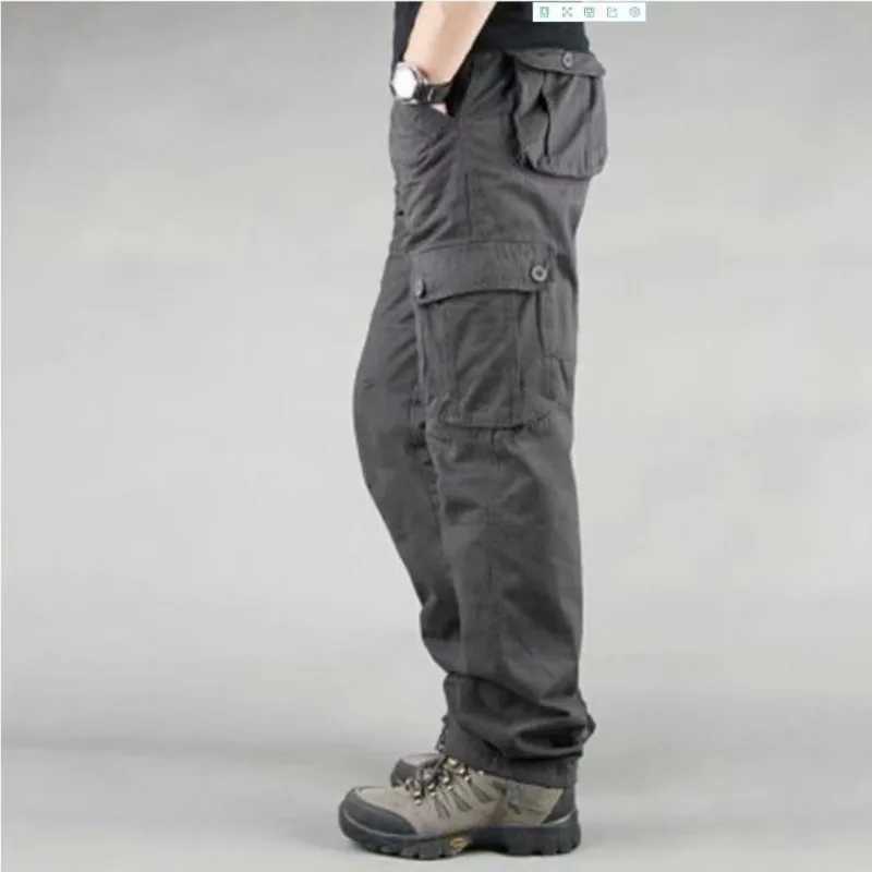 2025 Tactical Cargo Pants Men Cotton Overalls Outdoor Work Trousers Big Size Hombre Clothing Camo Hiking Pants Multiple pockets W250701 W250701