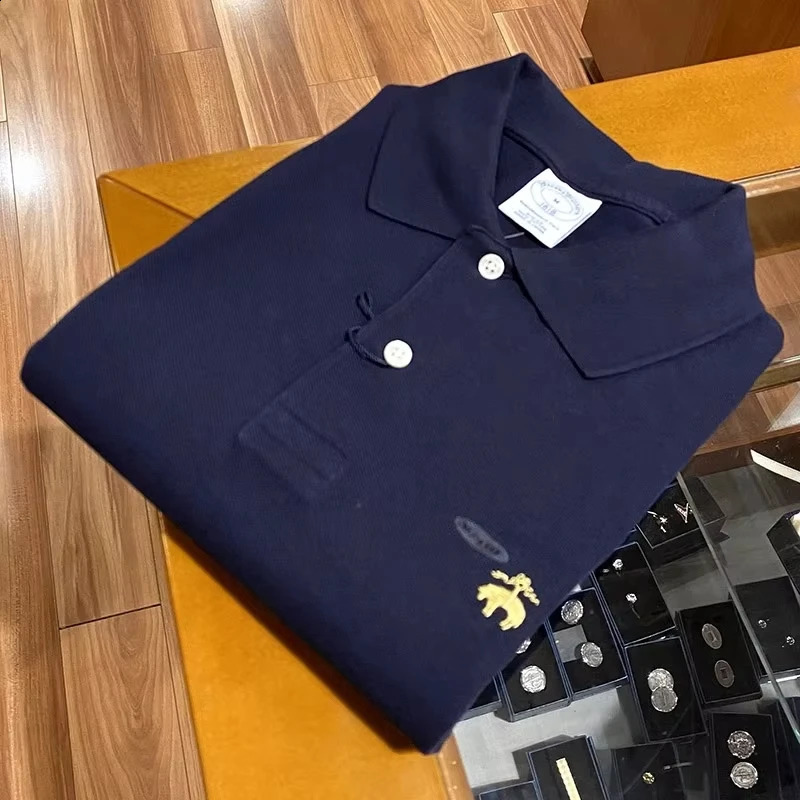 Embroidered cotton 2025 arrival summer Booker and Brothers mens polo shirt short sleeved Tshirt casual business 250425 - view 5