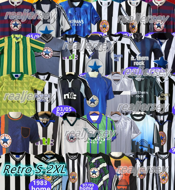 95 96 97 99 2000 01 02 03 04 Retro newcaslte Soccer Jerseys NUFC SHEARER HAMANN ASPRILLA PINAS 1993 1980 82 05 2006 UNITED OWEN classic Football Shirt Ginola long sleeves