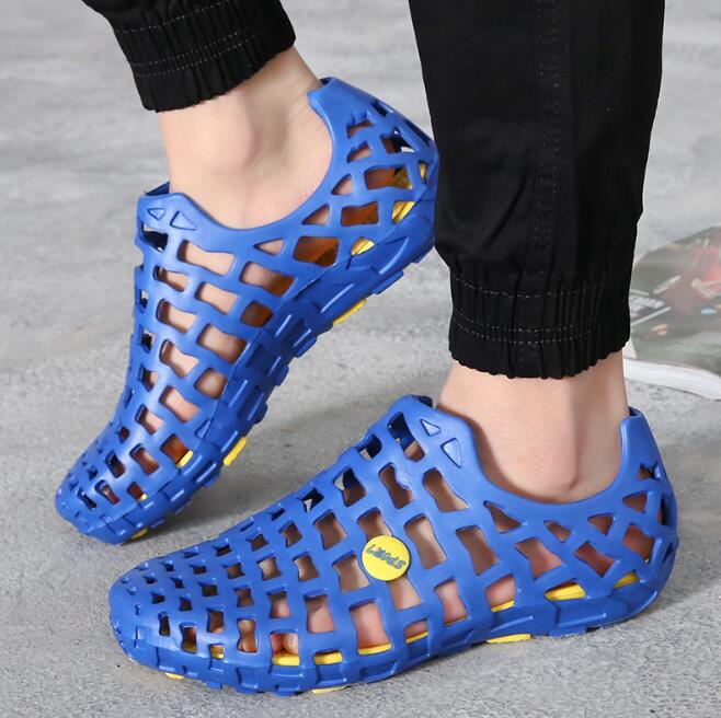 2025 Summer Couple Outdoor Cave Shoes Hollow Breathable Water Park Sandals Beach Shoe Cover Z 5.2-1