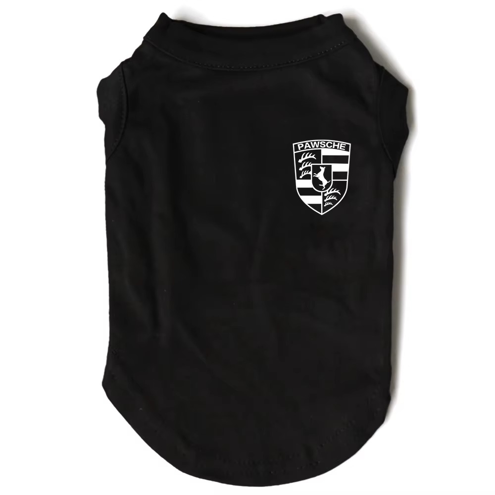 Dog Shirt Vest Clothes for Small Dogs Boy Girl Summer Imitating Design Classic Logo Puppy T-Shirts Soft Cool Breathable Dog Sweatshirt Pet Apparel Bla