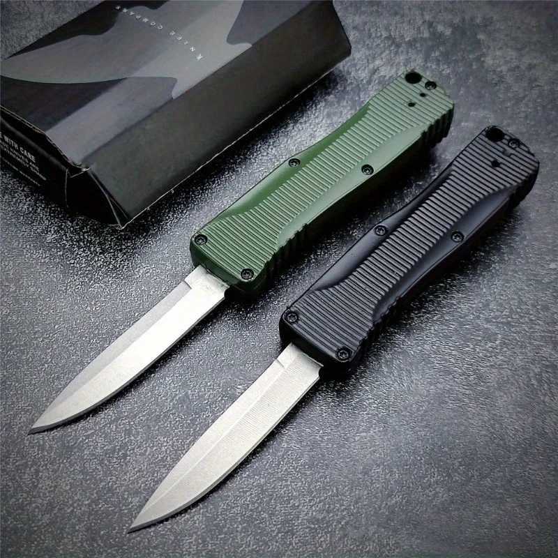 4850 Push Button Knife Zinc Alloy HandLE 440C Blade Outdoor CamPING Adventure Fishing Cutting Daily Carry Multi-purpose Tools Z250505