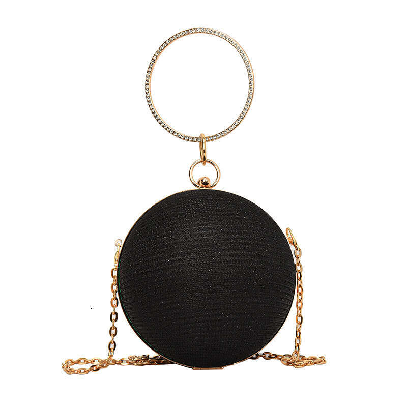 Dinner Bag Banquet Niche Design Round Ball Women S New High End Handbag Crossbody Chain Small Bag Mini Mouth Red Envelope KQ