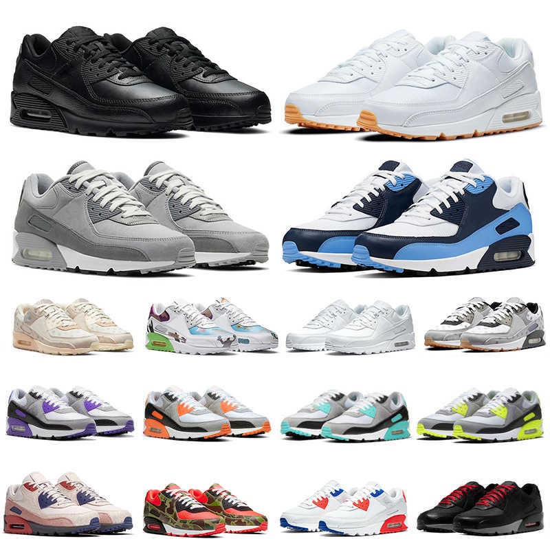 Luxury Mens Big Size Casual Running Shoes 90 Infrared Womens Classic 90S Oversized 12.5 13.5 14.5 15.5 Sneakers for Couple Chaussure Large Size 47 48 49 50 Free Shipping