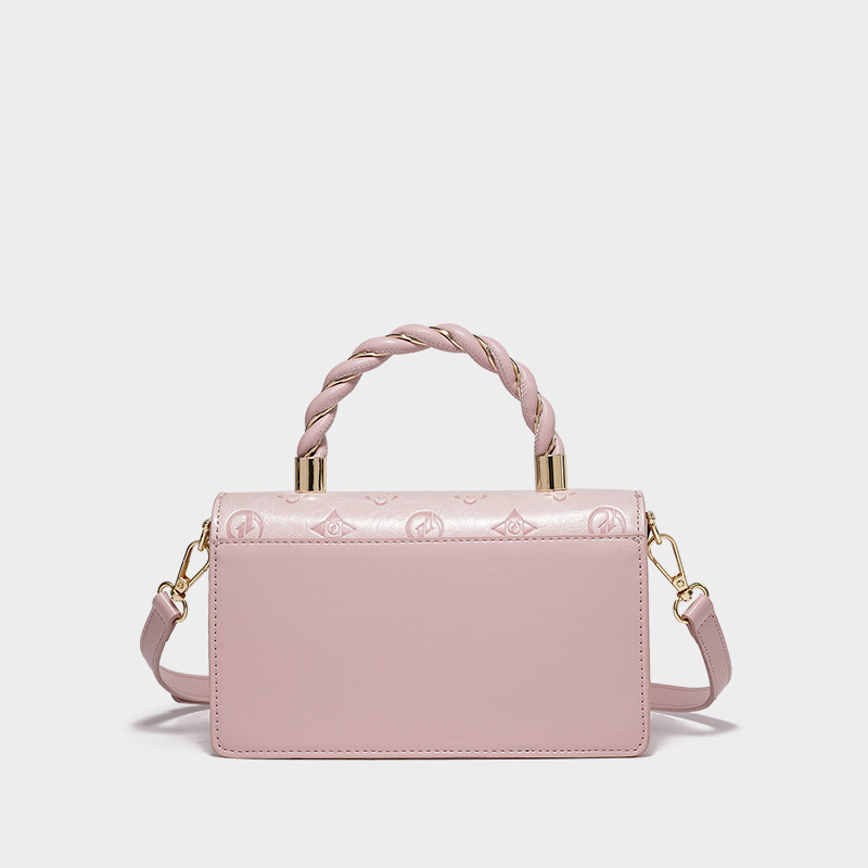 2025 New Camelia Floral Print Square Bag Women's Luxury Crossbody Purse - Designer-Inspired Shoulder Handbag with Detachable Chain