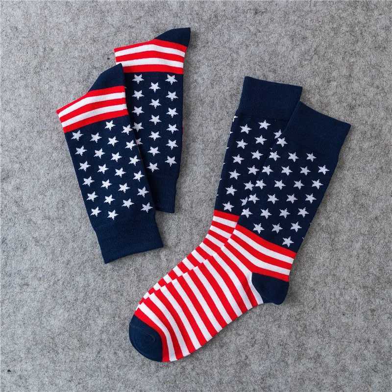 New American flag socks womens charm hip-hop socks fun street fashion cotton long tube socks party gifts Z250505-1