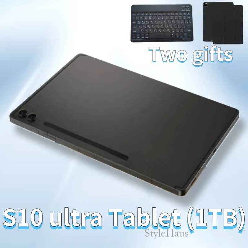 S10 Ultra 11-inch latest tablet Android SIM Dual Standby large screen touch mobile computer two in one gold black