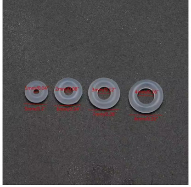 100Pcs Silicone Rubber Stoppers Ring Bead Charms Bracelets Compatible for Use Alone or with Clip Lock Spacer M10 21 Dropship