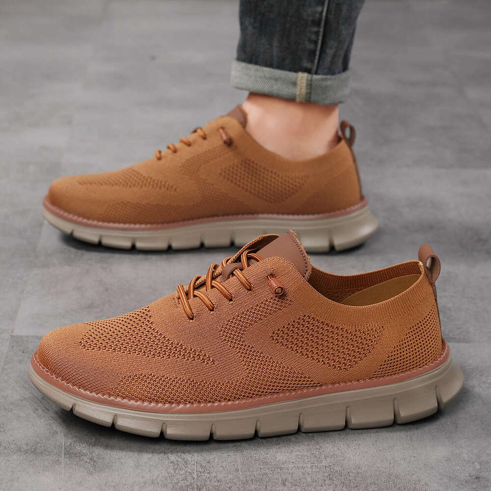 2025 Men's Casual Dress Sneakers new lightweight lace up casual shoes Mesh Breathable Walking Shoes Tennis Comfortable