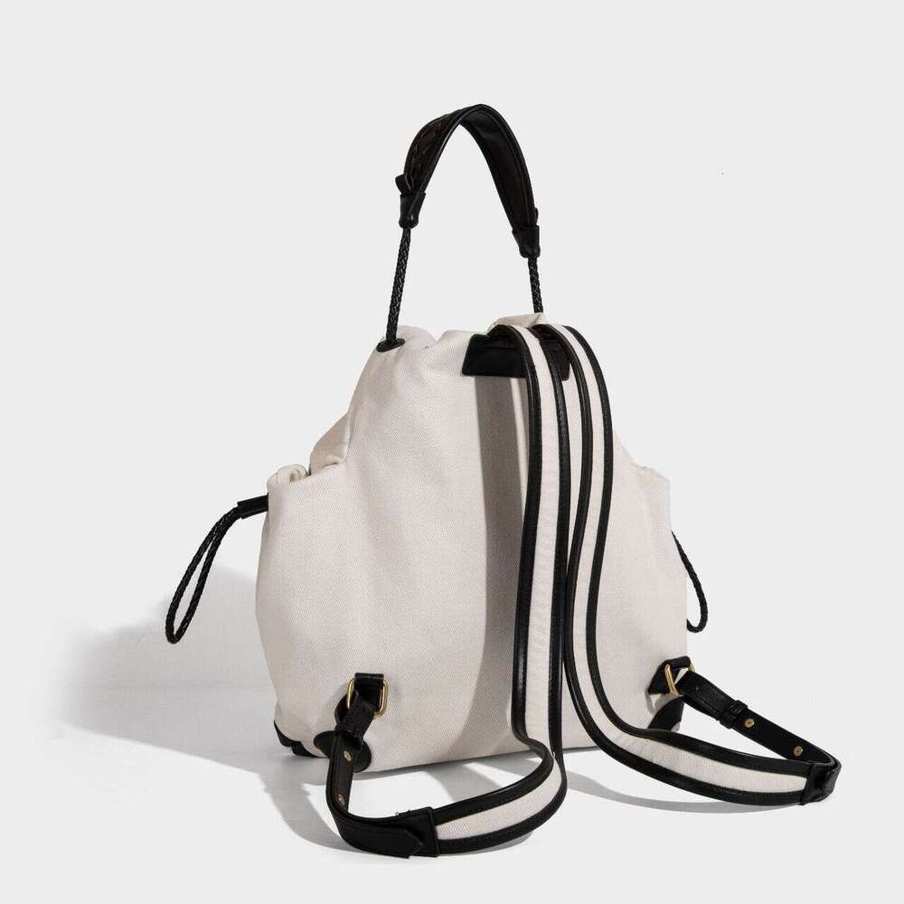 Large Capacity Comfortable Underarm Ladies Handbag Portable Fashion Drawstring canvas Cross Body Messenger Bag