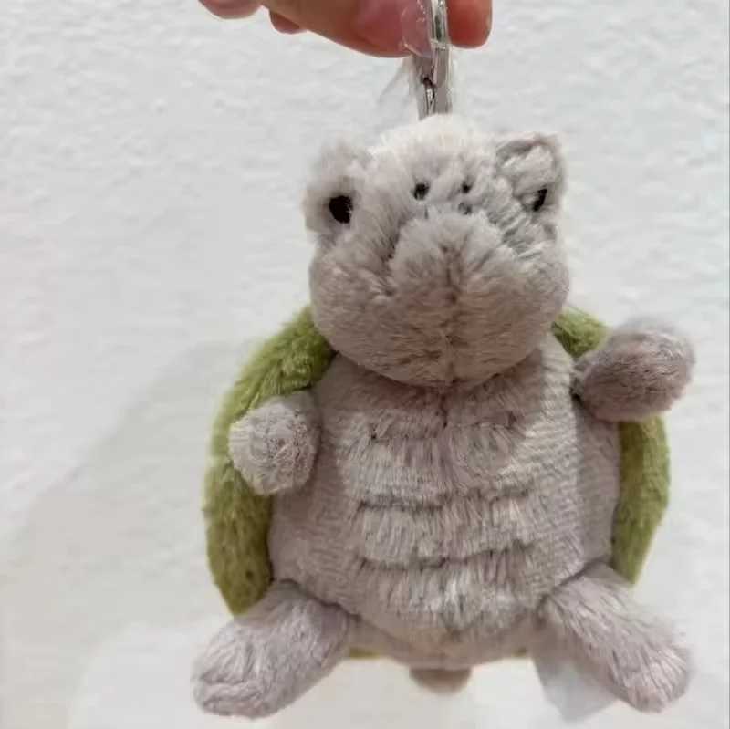 New Mr. Timmy Turtle Pendant Keychain Cute Girl Bag Pendant Plush Toy Keyring Turtle Plush Toy KAWaii Holiday GiftT250504