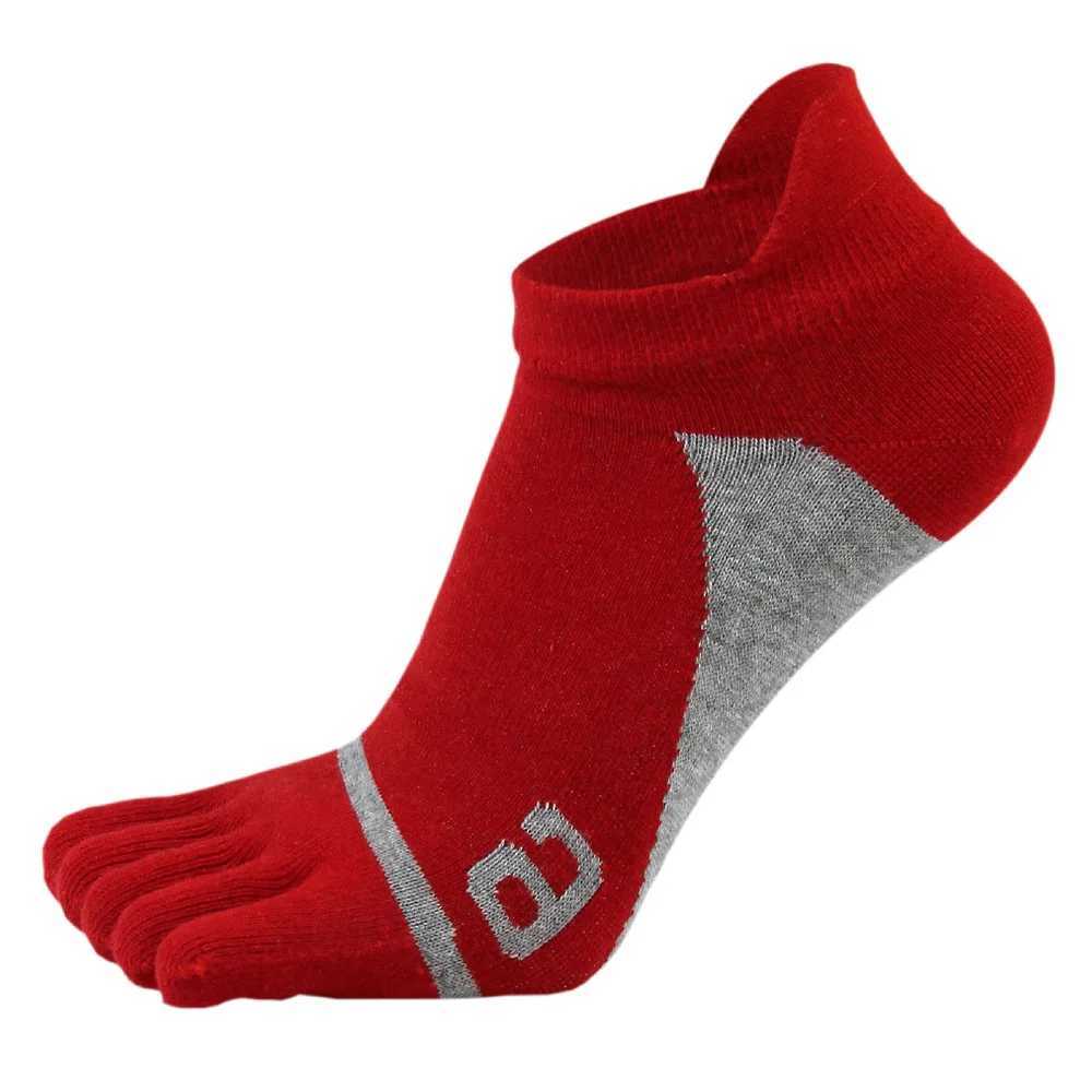 Cotton ankle five finger mens soft elastic breathable mesh deodorizer without display toe boat socks sport Z250505