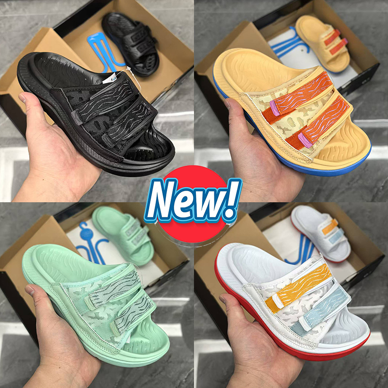 New designer slippers Ora Luxe Recovery slides hot sauce Shifting Sand Mist Green White Camellia impala vibrant orange summer beach sandals men women slipper shoes