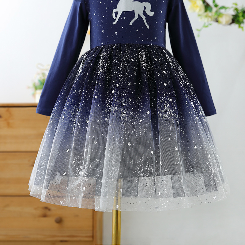 DISNEY Frozen Princess Elsa baby clothes toddler designer clothes little girl's long-sleeved princess dress baby designer