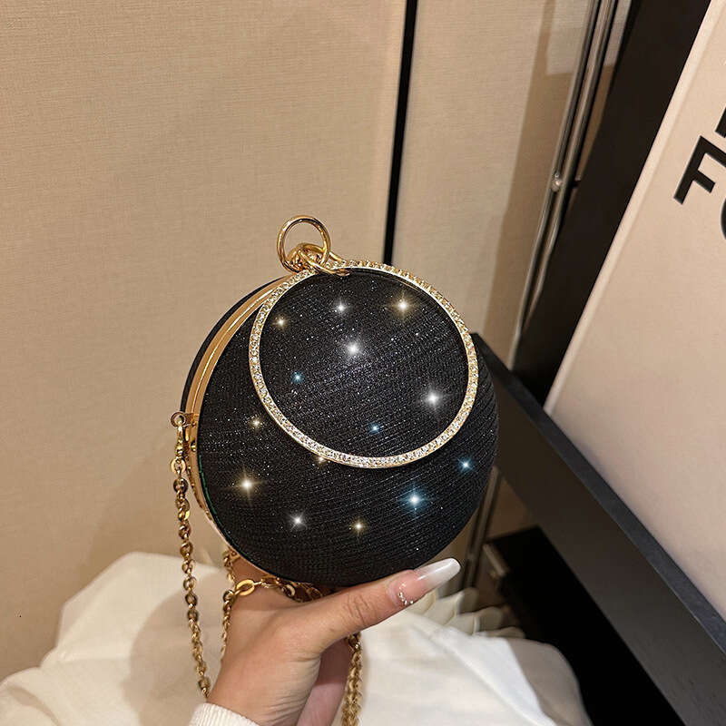 Dinner Bag Banquet Niche Design Round Ball Women S New High End Handbag Crossbody Chain Small Bag Mini Mouth Red Envelope KQ