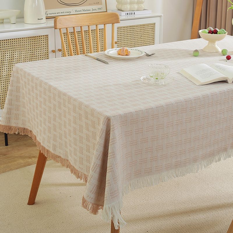 XX0402 French cream style tablecloth ins thickened cotton and linen style fabric tablecloth high-grade decorative cloth photo background cloth