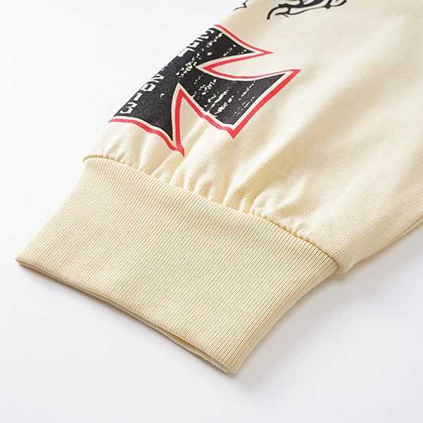 Hot selling Godspeed T-shirt skeleton mens printed retro streetwear hip-hop mens Godspeed long sleeved top W250505