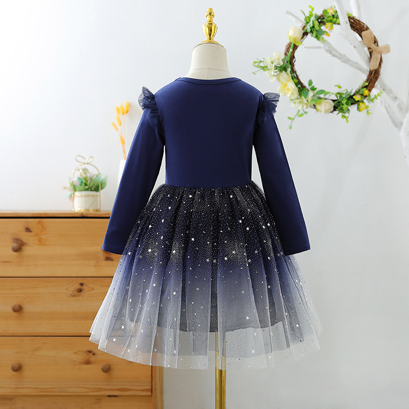 DISNEY Frozen Princess Elsa baby clothes toddler designer clothes little girl's long-sleeved princess dress baby designer