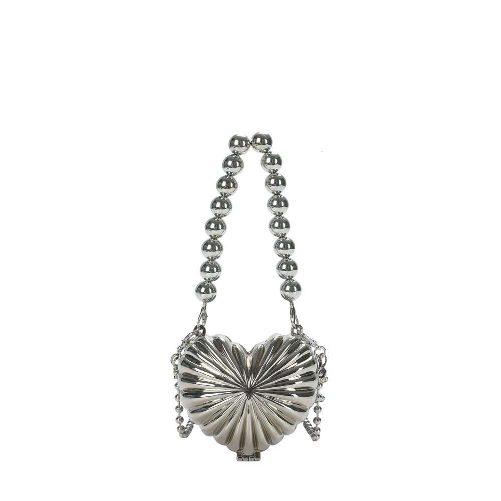 Dinner Bag Summer New Handheld Mini Metal Box Fashionable Evening Love Chain One Shoulder Crossbody Women S Bag KQ